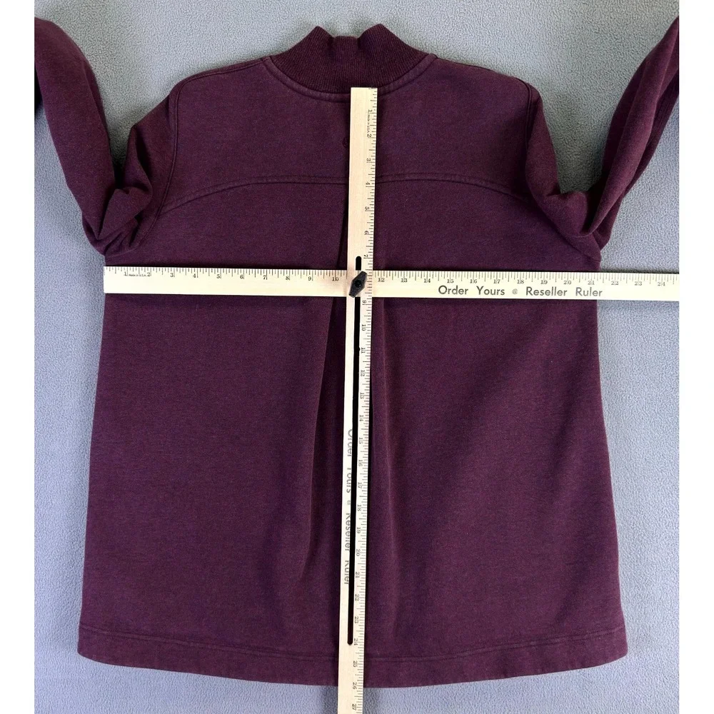Lululemon Jacket Womens‎ 6 Red Heathered Bordeaux Drama Pleat To Street Bomber